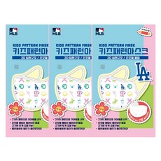 ATEX 孩童MLB印花口罩 3入+固定扣6入組