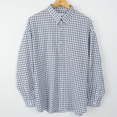 플레이즈 남성용 오버핏 사각체크 셔츠 남방