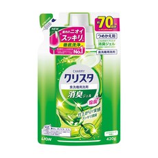 LION 獅王 CHARMY Crysta 洗碗機消臭洗潔精補充包, 420g, 1包
