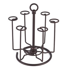 Kantaramu鐵製室內客廳杯架 B RD 131, 黑色的, 1個