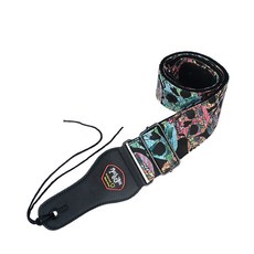 多種圖案吉他背帶 04 迷彩骷髏, 1個