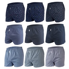 DS DOSSY 男士透氣純棉四角褲9件組 D724