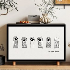 아티홈 귀여운 미니멀 벨크로 캐비닛 커튼 GLD819