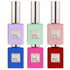 thinkofnail 美甲色膠禮盒 6款裝, T70,T36,T44,T111,T75,T06, 48ml, 1組