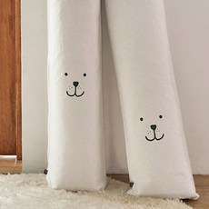 SHEZ HOME 小熊圖案地毯收納袋, 象牙