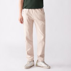 디엘크리 남성용 면 스판 밴딩 절개 면바지