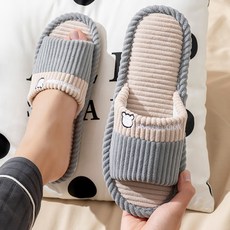 알럽홈 베어 소프트 거실화, 그레이, 1개