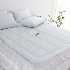 CHOUETTROOM 可整件水洗 Gabi 人造絲床墊保潔墊, 灰色