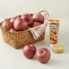 사과일병구하기 GAP 인증 못난이 사과 2.5kg + 땅콩버터 세트, 1세트