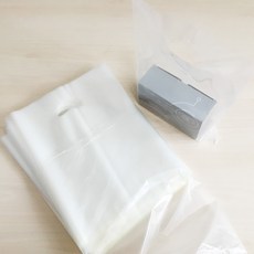 成元包裝 透明提孔塑膠袋 購物袋 50 x 60 cm, 100個, 透明