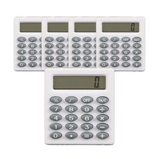 Tree 8位數迷你計算機, 白色, 5入