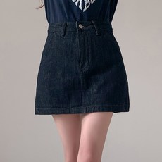 큐니걸스 여성용 통기성 속바지 안감 올쓰리피스3 데님 미니 스커트