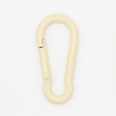 ButtonKing 彩色單鍵式登山扣包包掛環, 米色, 2個