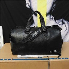 인조가죽 칸분리 체육관 가방, 01 라지 블랙, 1개