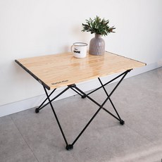 마켓플랜 초경량 롤 테이블 M, 우드