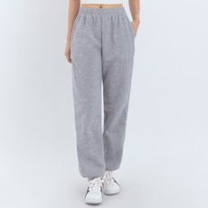 Elsso 女款保暖內刷毛直筒束口慢跑褲