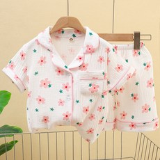 Kids Day 女童睡衣 純棉紗布 上下套裝