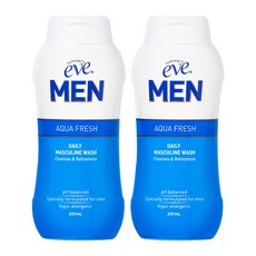 썸머스이브 맨 아쿠아 프레쉬 데일리 머스큘린 워시 남성청결제, 2개, 237ml