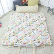 보떼하우스 사계절용 면 일체형 낮잠이불 마이크로화이버 베개솜, 애니멀크레용