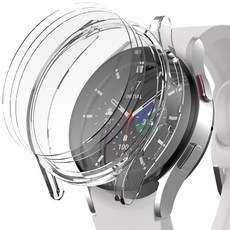 SINJIMORU 9H高強度全罩鋼化玻璃錶框 3入+保護殼組, 晶瑩剔透（案例）