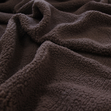 릴리패브릭 스무디 단면 양털 원단, 브라운, 1개