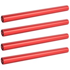 鮮豔掛勾家具配件材料 直徑25mm*長度300mm 4入, 紅色的