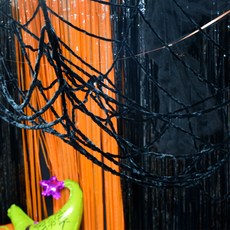 Party Club 萬聖節蜘蛛網 1.5m, 3個, 黑色