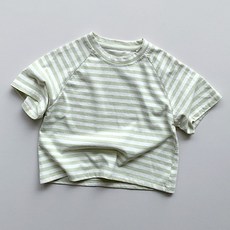 怡宥夢 兒童透氣Bbamiru基本款條紋短袖T恤