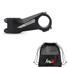 LUNJE 風格自行車把立 31.8 x 90 毫米 + 獨家袋套組 CYYP-79PU, 黑色（莖）, 1套