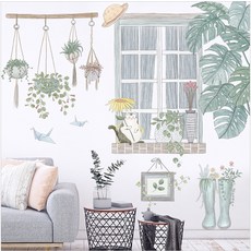 Rich Ocean 歐式風格室內牆面植物裝飾壁貼 A_002, 混合顏色