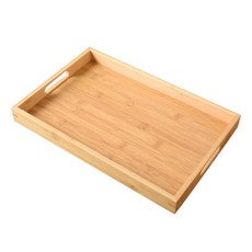 Youniz 把手原木托盤, 米色, 1個