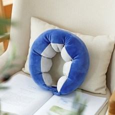 豌豆造型柔軟U型頸枕 MO759, 海軍藍