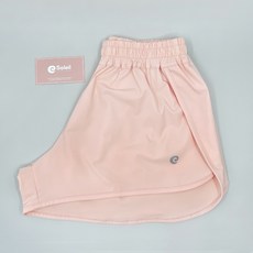 Soleil 女款logo開衩運動短褲