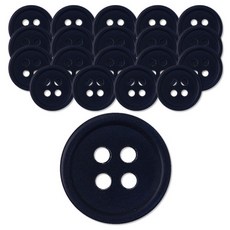 동대문단추왕 셔츠 블라우스 요크 무광 단추 10mm, 네이비, 20개