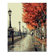 ADICO DIY 繪畫秋季路 PH46 40 x 50cm, 混色