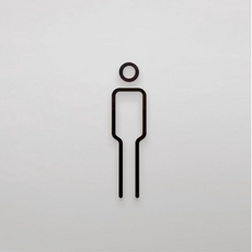 Soksokchaeum 壓克力洗手間指示牌 男女 男性, 單一顏色