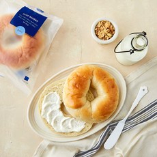 [로켓프레시_실온] 도제식빵 탕종 플레인 베이글, 100g, 1개, 1개입