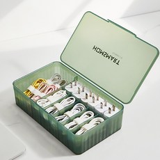 알럽홈 홈즈 다용도 콘센트 정리함, 그린, 1개