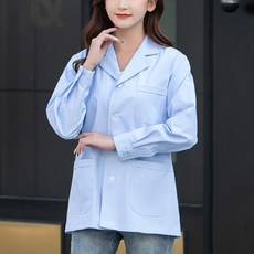 Unhev 女款護士上衣 工作服 薄款長袖