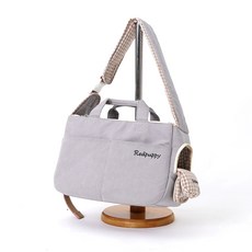 REDPUPPY 寵物漸層斜背包, 灰色, 1個