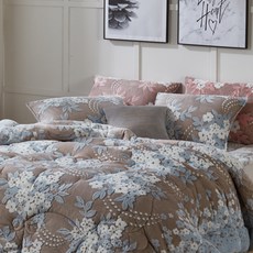 gBEDDING Ladia極細紗花朵印花冬季棉被枕頭套組