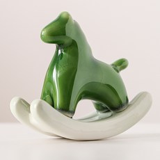 Souplace 搖擺木馬室內擺飾 S261-0011G, 綠色