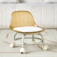 Leobin靜音坐式輪椅, 透明米色, 1個