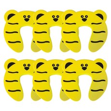 아이끌레 문쾅방지 애니멀 도어쿠션, 호랑이, 6개