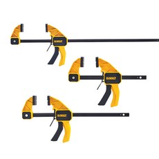 DEWALT 得偉 木工夾具 18 x 785 mm DWHT83194+18 x 490 mm DWHT83193+18 x 325 mm DWHT83192 套組, 1組