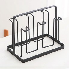 바른리빙 무드 컵걸이 꽂이 홀더, 블랙, 1개