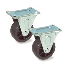 MASTER.S 無噪音 輕載固定腳輪 26 DS 1020 NYL(B)-R, 2個