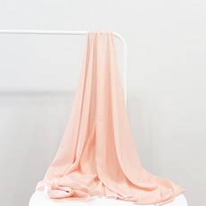 蝴蝶手藝厚實色彩交織緞面布料, 06 Light Peach, 1件