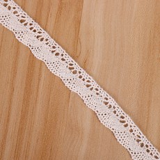 Witten衣服布料鈕扣diy刺繡裝飾配件蕾絲, 粉色米色, 20個