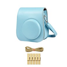 Younsion Instax Mini 11 專用包天藍色+木質裝飾套組, 單品, 1套